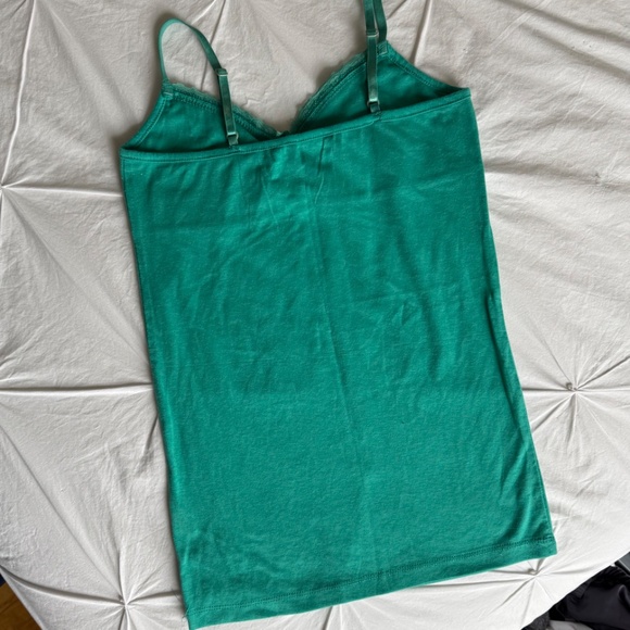 y2k teal Bluenotes lace cami henley tank - Picture 5 of 7